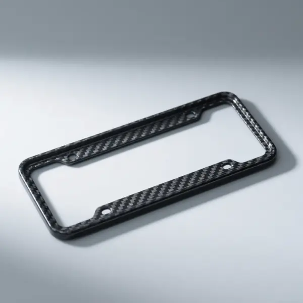 Upgrade your ride with our Carbon fiber license plate holder—a sleek Automotive carbon fiber accessory that combines style and strength. This carbon fiber license plate frame is not just a Durable license plate holder, but also a Lightweight carbon plate frame, perfect for any vehicle. Elevate your look with this premium Automotive carbon fiber accessory today!